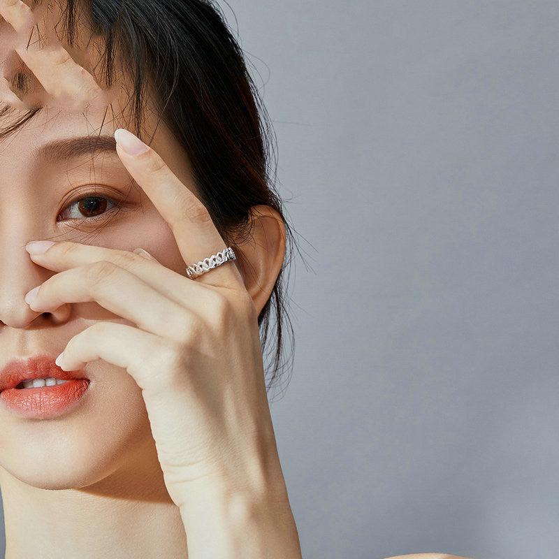 S925 Romantic Girl Sterling Silver Ring