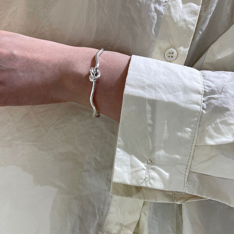 S925 Silver Character Knotted Bracelet