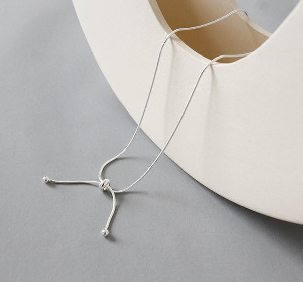 S925 sterling silver female necklace