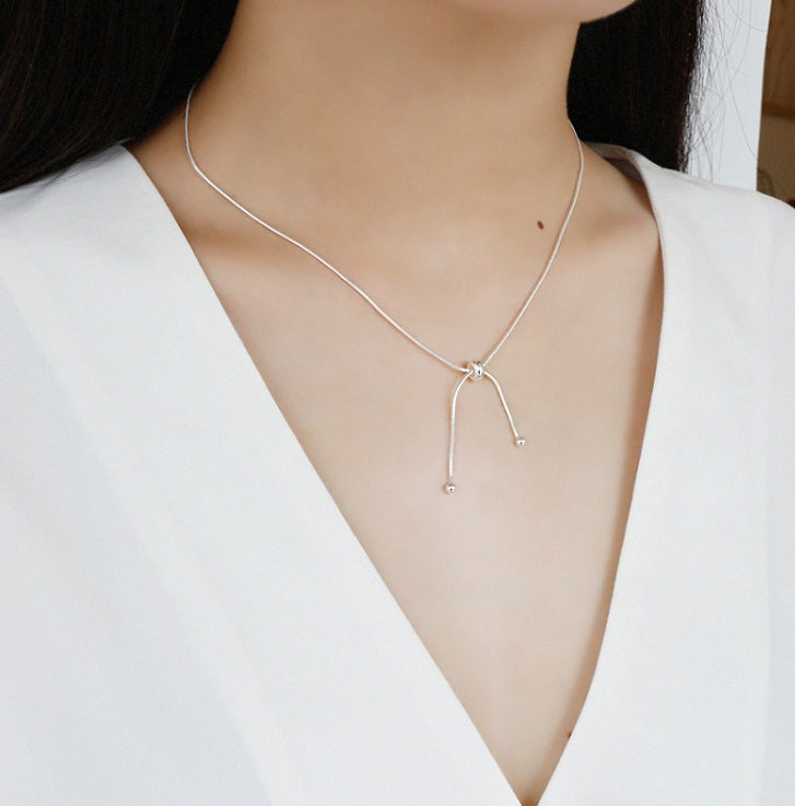 S925 sterling silver female necklace