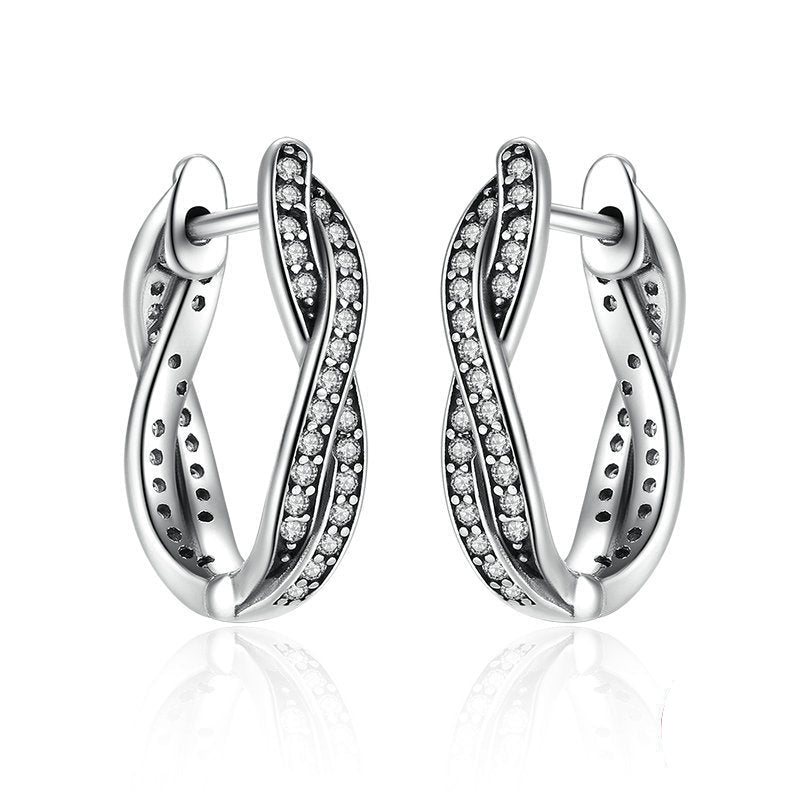 S925 Silver diamond Earrings