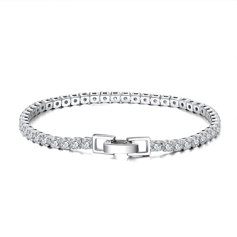 Rinntin S925 Sterling Silver Single Row