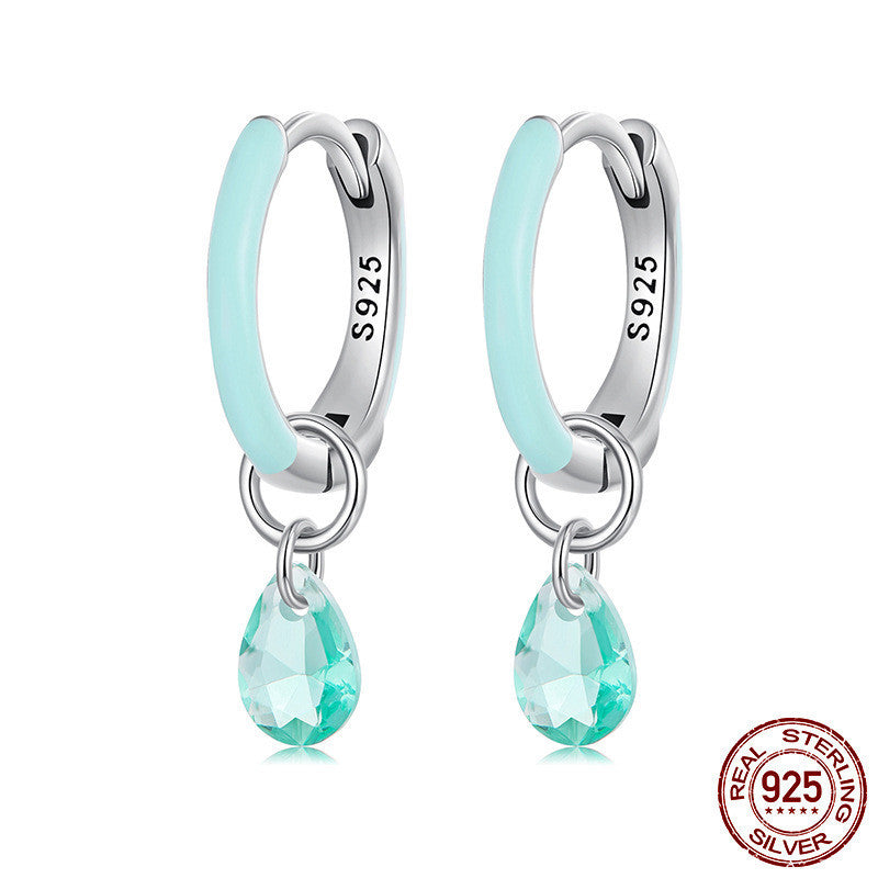 Romantic Summer Style S925 Sterling Silver Stud Earrings