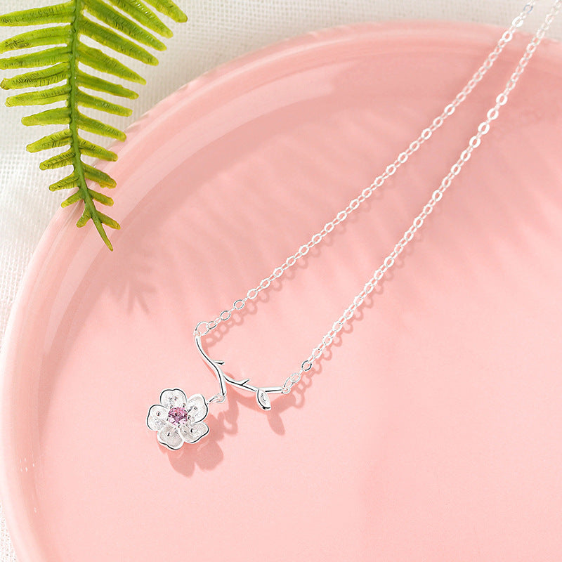 Flower Clavicle S925 Sterling Silver Necklace
