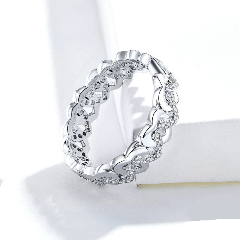 S925 Romantic Girl Sterling Silver Ring