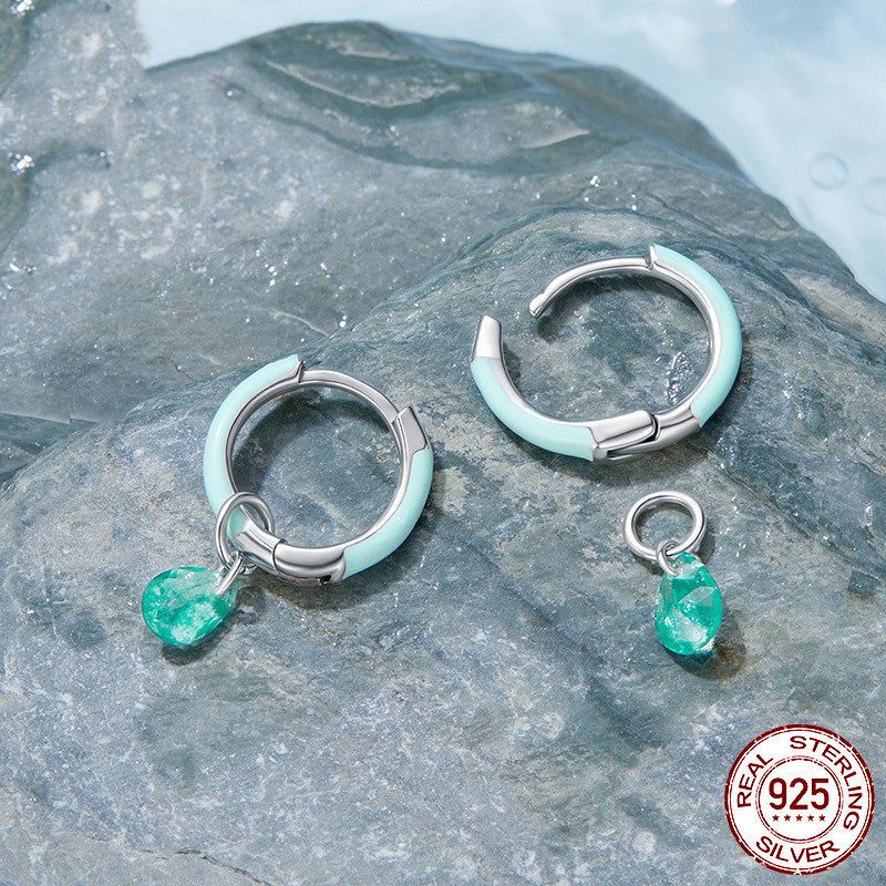Romantic Summer Style S925 Sterling Silver Stud Earrings