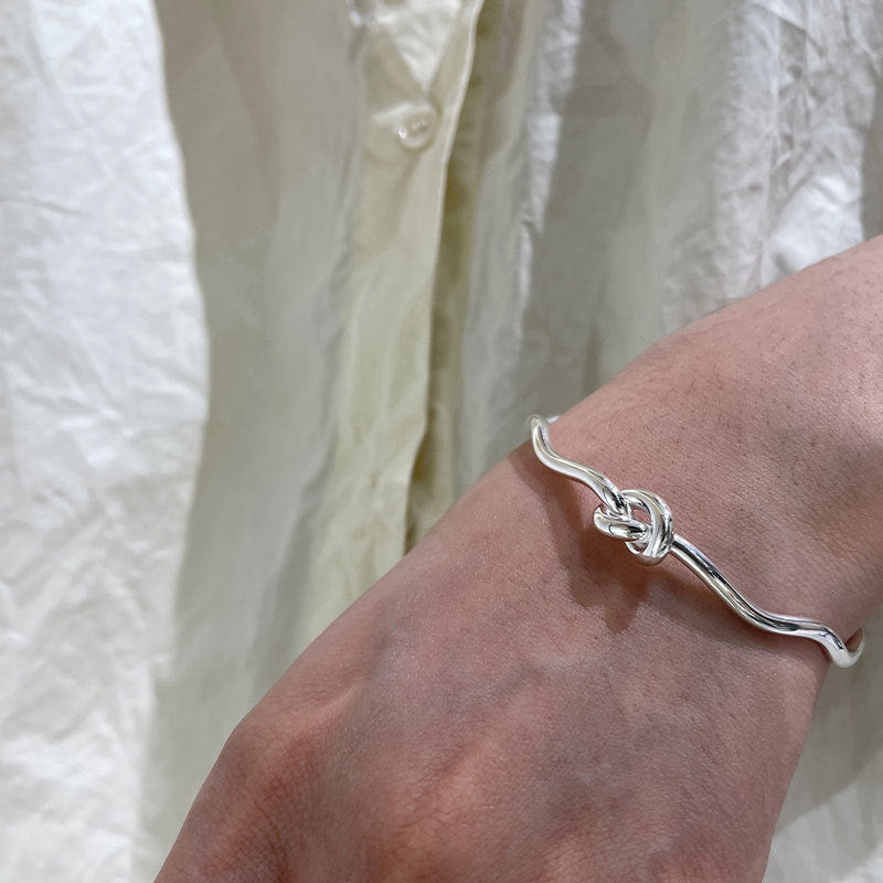 S925 Silver Character Knotted Bracelet