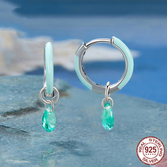 Romantic Summer Style S925 Sterling Silver Stud Earrings