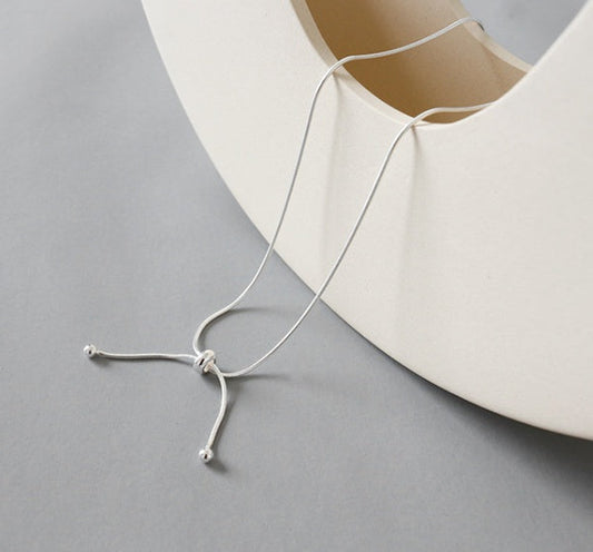 S925 sterling silver female necklace