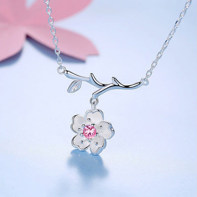 Flower Clavicle S925 Sterling Silver Necklace