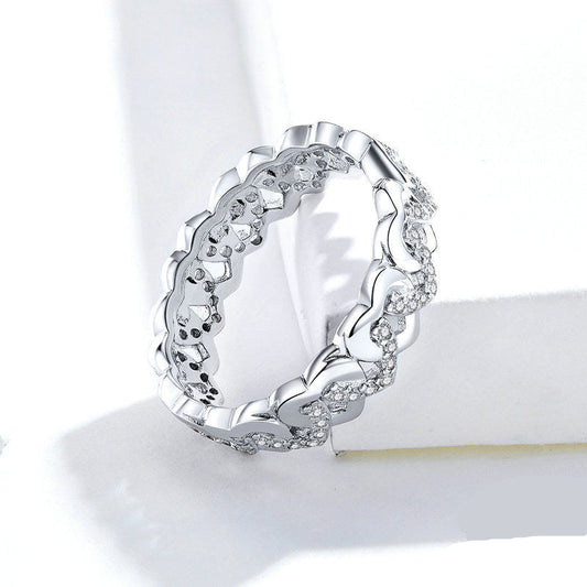 S925 Romantic Girl Sterling Silver Ring