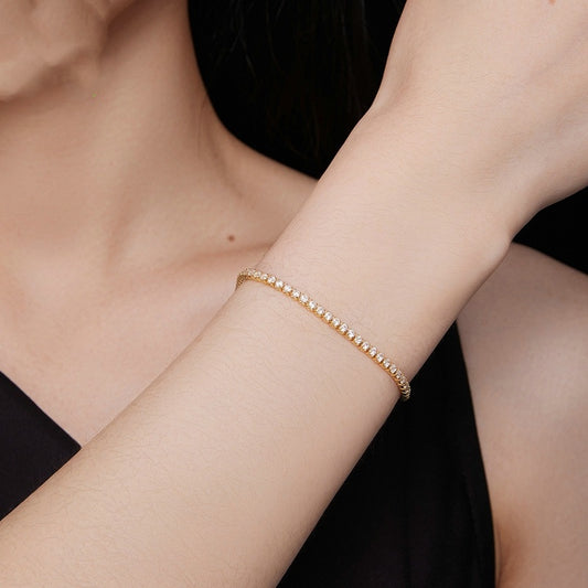 S925 Silver Refined Zircon Bracelet