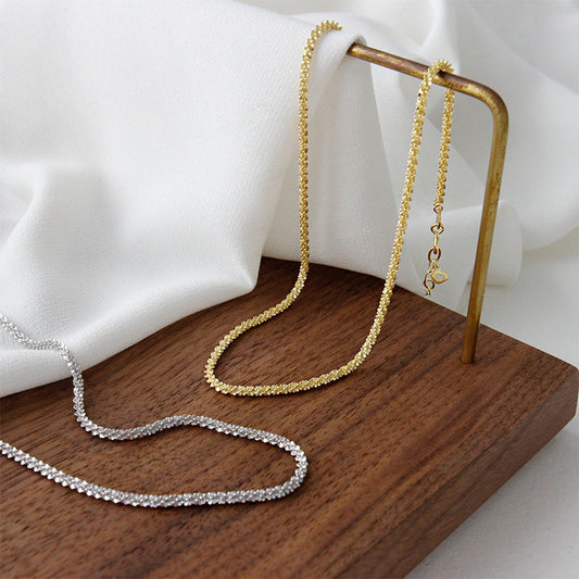 S925 Sterling Silver Gypsophila Clavicle Necklace