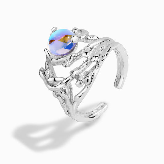 S925 Sterling Silver New Style Multi-layer Open Ring