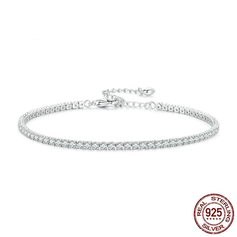 S925 Silver Refined Zircon Bracelet
