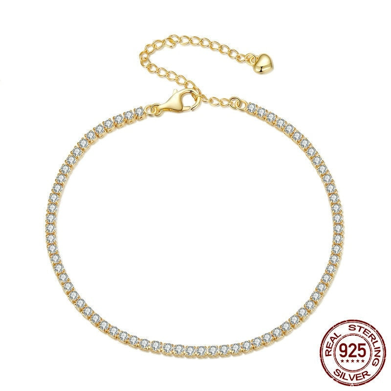 S925 Silver Refined Zircon Bracelet